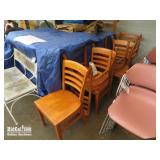 (7) Wooden Chairs