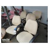 (7) Yellow Computer Chairs