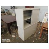 (2) Metal Sliding Door Cabinets