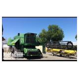 2011 John Deere 9870S 1/2 Track Combine with Honey