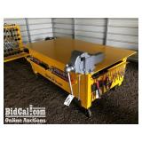 Custom Steel Work Table with Tools and Vice