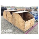(3) Wooden Boxes