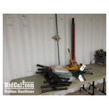 Assorted Jacks, Rollers, Tarps, and More