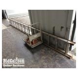 Antique Bell, Cart, and Ladder