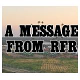 A MESSAGE FROM RFR