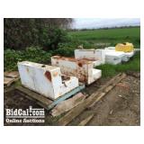 Assorted Fuel Tanks and Tool Boxes