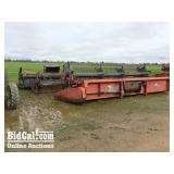 (3) Assorted Combine Headers Off Case Harvester