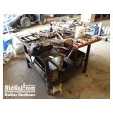 Shop Table, Contents, and Vices