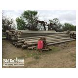 Approximately (85) Assorted 8' Aluminum Pipe with