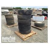 Pallet of Tires with Rims