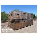 (16) Wood Nut Bins
