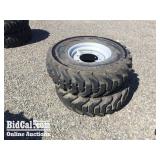 (2) Massey Ferguson 19.5/24R4 Tires and Rims