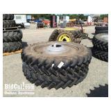 (2) 380 / 90R 50 Tires and Rims