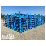 (7) Tier-Rack Stackable Blue Pallet Racking