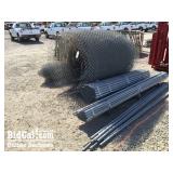 Assorted Cyclone Fence and Hardware