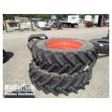 (2) 460 85R38 Kubota Rim and Tire