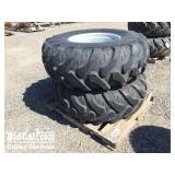(2) Massey Ferguson 19.5/24R4 Tires and Rims