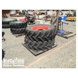 (2) 380 / 85R 28 Kubota Tire and Rims
