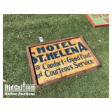 Hotel St. Helena Sign