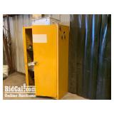 Yellow Cabinet and Contents