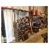 Black Rack, Blue Cabinet, and Entire Contents