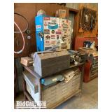 Large Lot of Bendix Tool Box, Shop Table, Vice, an
