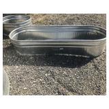 Oval Bottomless Galvinized Planter