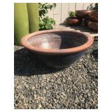 Large Rustic Blue Water Bowl-Used Condition