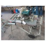 Makita Miter Saw with Ridgid Utility Vehicle