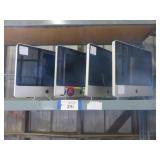 (4) Silver Mac Monitors