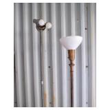 Work Lamp and Vintage Floor Lamp