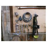 Hardware, cable clamps, pulleys