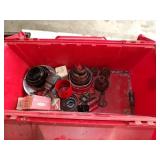 Hole Saws, Wood Chisels, Spade Bits in Toolbox