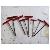T-Handle Standard Allen Wrenches