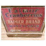 Eatmor Cranberries Wooden Box