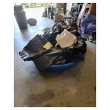 Small Pool w black plastic
