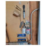 Pneumatic Tools and items in crate
