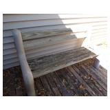 Outdoor Bench - easy to replace wood
