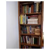 Contents of Bookcase - Cookbooks, Audiobooks,