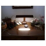 Desk Lamp, Knick-knacks, Milk Bottle, Matchbooks