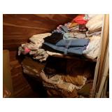 Closet Contents - Lots of linens, fabric