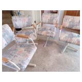 Set of 4 - Rolling Dining Room Chairs