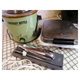 Crock Pot, Waffle Maker, Electric Knife