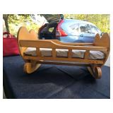 Wooden Baby Cradle