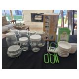 Canning supplies and jars