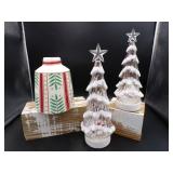 Scandinavian Vase, LED Christmas Trees