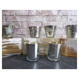 Mercury Glass Votive Candle Holders - set/6