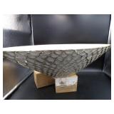 20" Hammered Metal Centerpiece Bowl -