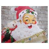 Metal Vintage Santa with LED lights - #2