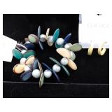 Tagua Bracelet & Caracol Earrings